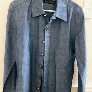 Louis Vuitton cambray button down shirt